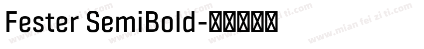Fester SemiBold字体转换